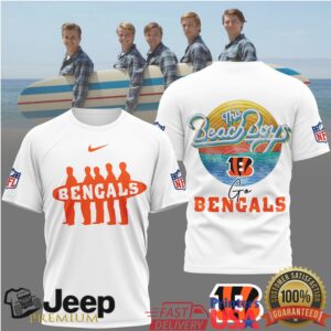 Cincinnati Bengals x The Beach Boys Retro Surf Tribute T Shirt