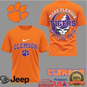 Clemson Tigers Make Clemson Grateful Again NCAA Graphic T Shirt Clemson Tigers Make Clemson Grateful Again NCAA Graphic T Shirt