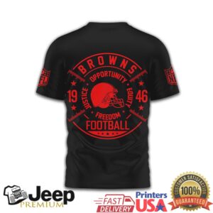 Cleveland Browns Freedom Football T Shirt NFL Inspire Change Opportunity T shirt