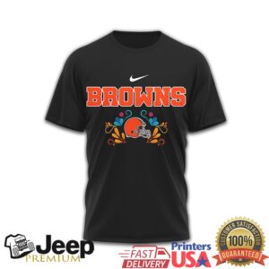Cleveland Browns Mexican Sugar Skull “Hasta La Muerte” Football Fan Shirt