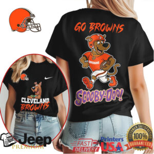 Cleveland Browns Scooby Doo Football Fan T Shirt