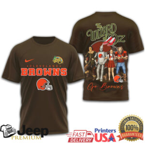 Cleveland Browns Wizard of Oz Dorothy & Friends T Shirt Cleveland Browns Wizard of Oz Dorothy & Friends T Shirt