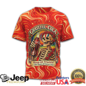 Coca Cola x Grateful Dead Grateful Cola 140 Years Keep on Truckin’ T Shirt Coca Cola x Grateful Dead Grateful Cola 140 Years Keep on Truckin’ T Shirt