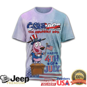 Courage The Cowardly Dog 250 Years of Quiet Strength 4th of July T Shirt Courage The Cowardly Dog 250 Years of Quiet Strength 4th of July T Shirt