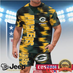Custom Name Green Bay Packers NFL Green & Gold Sporty Summer Outfit