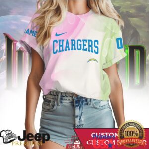 Custom Name LA Chargers Wicked Emerald City Graphic T Shirt Custom Name LA Chargers Wicked Emerald City Graphic T Shirt