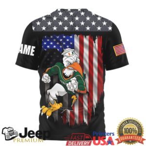 Custom Name Miami Hurricanes Sebastian the Ibis We The People USA T Shirt Custom Name Miami Hurricanes Sebastian the Ibis We The People USA T Shirt