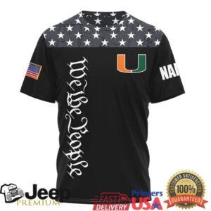 Custom Name Miami Hurricanes Sebastian the Ibis We The People USA T Shirt