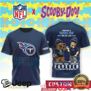 Custom Name Tennessee Titans x Scooby Doo Forever Fan T Shirt