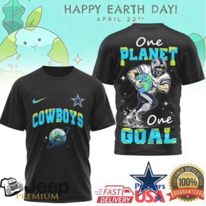 Dallas Cowboys Earth Day T Shirt One Planet One Goal Football T shirt Dallas Cowboys Earth Day T Shirt One Planet One Goal Football T shirt
