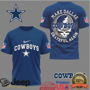 Dallas Cowboys Make Dallas Grateful Again Skull NFL T Shirt Dallas Cowboys Make Dallas Grateful Again Skull NFL T Shirt