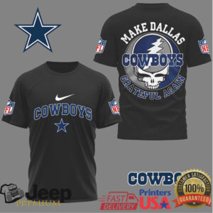 Dallas Cowboys Make Dallas Grateful Again Skull NFL T Shirt