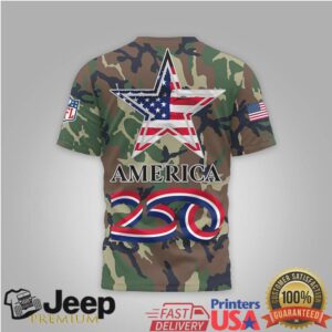 Dallas Cowboys NFL Camo We The People 250 Years America T Shirt Dallas Cowboys NFL Camo We The People 250 Years America T Shirt