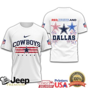 Dallas Cowboys NFL Independence Day Star & Stripes Patriotic T Shirt
