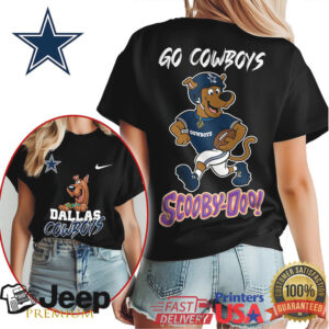 Dallas Cowboys Scooby Doo Go Cowboys NFL Football T Shirt