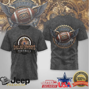 Dallas Cowboys Steampunk Winged Football & Gear Mechanical T Shirt Dallas Cowboys Steampunk Winged Football & Gear Mechanical T Shirt