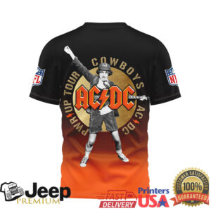 Dallas Cowboys x ACDC PWRUP Tour 3D All Over Print T Shirt Dallas Cowboys x ACDC PWRUP Tour 3D All Over Print T Shirt