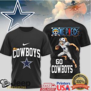 Dallas Cowboys x One Piece Luffy Anime Football T Shirt