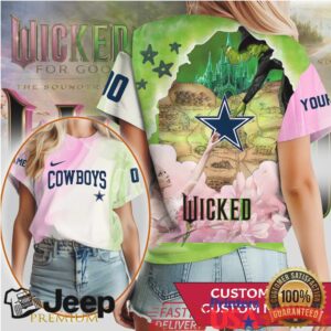 Dallas Cowboys x Wicked Glinda & Elphaba Custom NFL T Shirt