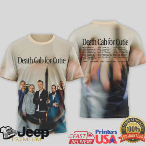 Death Cab for Cutie Indie Rock Band Photo Tour T Shirt