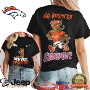 Denver Broncos Scooby Doo Football Fan T Shirt Denver Broncos Scooby Doo Football Fan T Shirt