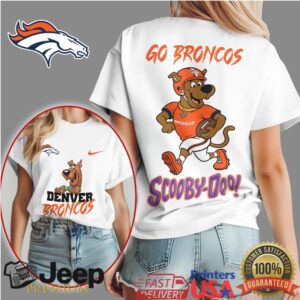 Denver Broncos Scooby Doo Football Fan T Shirt
