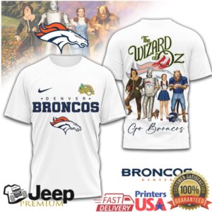 Denver Broncos Wizard of Oz Characters Graphic T Shirt