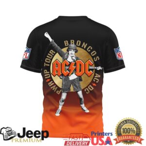 Denver Broncos x ACDC Rock Band Collaboration 3D T Shirt