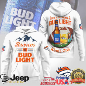 Denver Broncos x Bud Light “I Am A Broncos & Bud Light Kinda Guy Girl” T Shirt Denver Broncos x Bud Light “I Am A Broncos & Bud Light Kinda Guy Girl” T Shirt