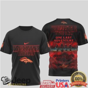 Denver Broncos x Stranger Things One Last Adventure T Shirt