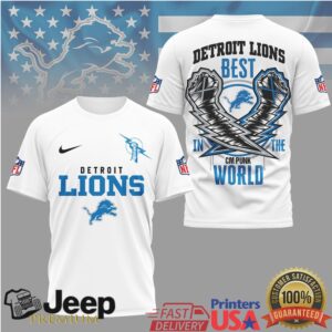 Detroit Lions CM Punk Best In The World Graphic T Shirt Detroit Lions CM Punk Best In The World Graphic T Shirt