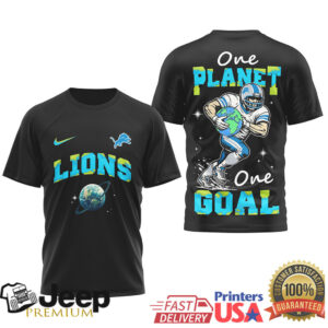 Detroit Lions Earth Day One Planet One Goal Sustainable Theme Football T shirt Detroit Lions Earth Day One Planet One Goal Sustainable Theme Football T shirt