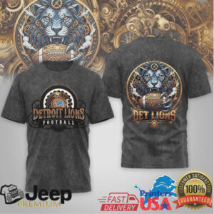 Detroit Lions Mechanical Steampunk Lion Gear Football Graphic T Shirt Detroit Lions Mechanical Steampunk Lion Gear Football Graphic T Shirt
