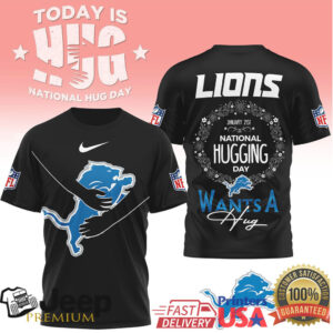 Detroit Lions National Hugging Day “Wants A Hug” T Shirt Detroit Lions National Hugging Day “Wants A Hug” T Shirt