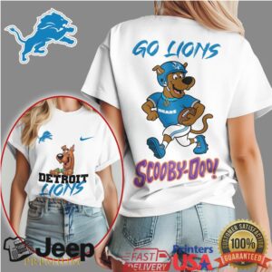 Detroit Lions Scooby Doo Football Fan T Shirt