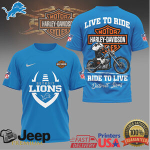 Detroit Lions x Harley Davidson Motorcycle Club Fan Shirt Detroit Lions x Harley Davidson Motorcycle Club Fan Shirt
