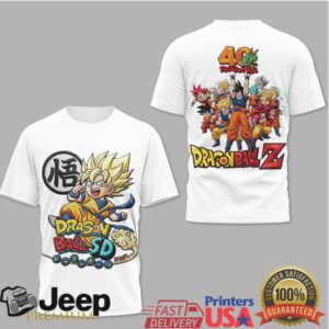 Dragon Ball Z 40th Anniversary Goku SD White Graphic T Shirt