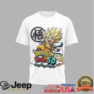 Dragon Ball Z 40th Anniversary Goku SD White Graphic T Shirt