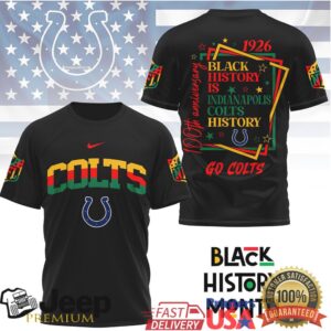Indianapolis Colts Black History Month 100th Anniversary T Shirt Indianapolis Colts Black History Month 100th Anniversary T Shirt