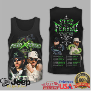 FEID x FERXXO Falxo Tour El Mano A Mano Graphic Streetwear T Shirt FEID x FERXXO Falxo Tour El Mano A Mano Graphic Streetwear T Shirt