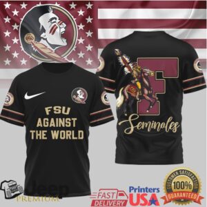 FSU Seminoles “Against The World” Osceola Mascot T Shirt