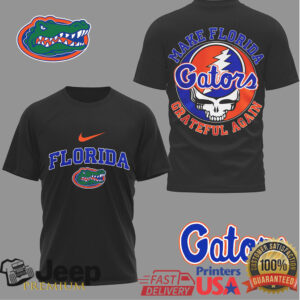 Florida Gators Make Florida Grateful Again Steal Your Face Fan T Shirt