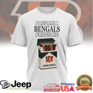 Funny Cincinnati Bengals Fridge Cig T Shirt Beer Parody Fan Gear