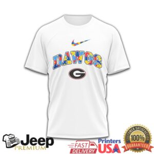 Georgia Bulldogs “Dawgs” Autism Awareness Puzzle Shirt