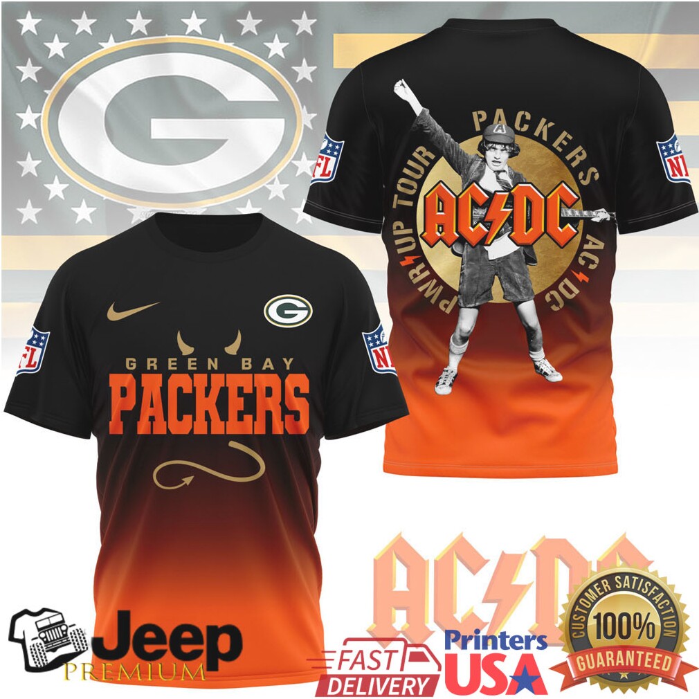 Green Bay Packers ACDC Rock ‘n’ Roll Edition 3D T Shirt Green Bay Packers ACDC Rock ‘n’ Roll Edition 3D T Shirt
