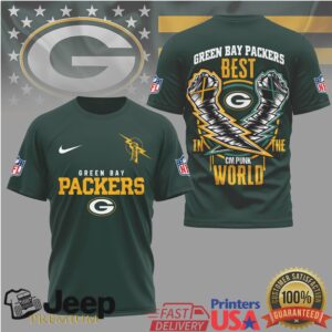 Green Bay Packers CM Punk Best In The World NFL Graphic T Shirt Green Bay Packers CM Punk Best In The World NFL Graphic T Shirt