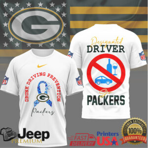 Green Bay Packers Drunk Driving Prevention Designated Driver T Shirt Green Bay Packers Drunk Driving Prevention Designated Driver T Shirt