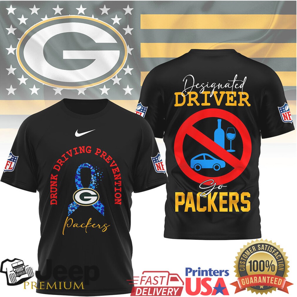 Green Bay Packers Drunk Driving Prevention Designated Driver T Shirt Green Bay Packers Drunk Driving Prevention Designated Driver T Shirt