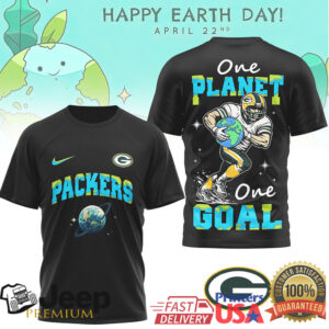 Green Bay Packers Earth Day T Shirt One Planet One Goal Football T shirt Green Bay Packers Earth Day T Shirt One Planet One Goal Football T shirt