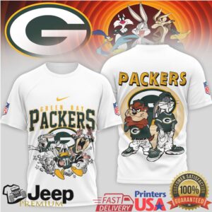 Green Bay Packers x Looney Tunes Bugs & Taz NFL T Shirt